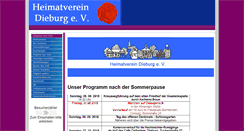 Desktop Screenshot of heimatverein-dieburg.de